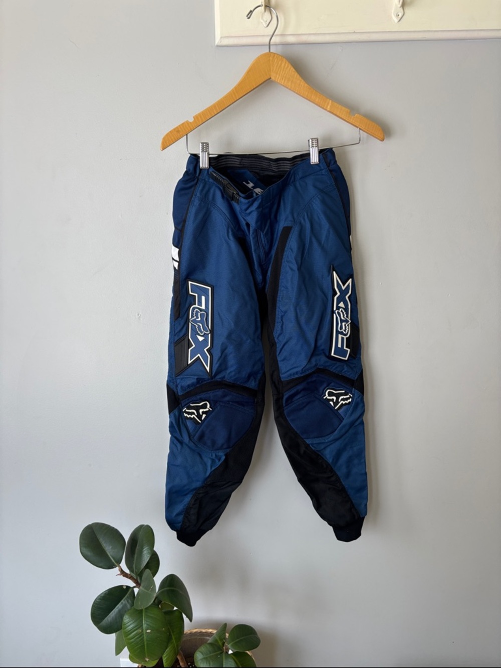 Fox Motocross Pants Youth 12/14 Blue Black Riding Pants MX Gear